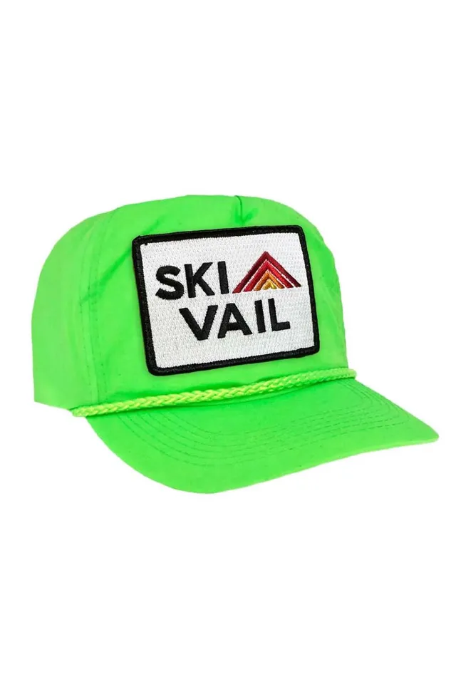Women Trucker Hats Aviator Nation SKI VAIL 8211 VINTAGE NYLON TRUCKER HAT