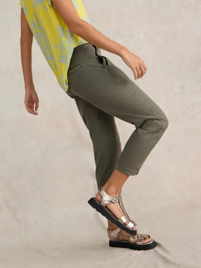 Women Twister Chino Trouser Khaki Green White Stuff Trousers Women Twister Chino Trouser Khaki Green White Stuff Trousers