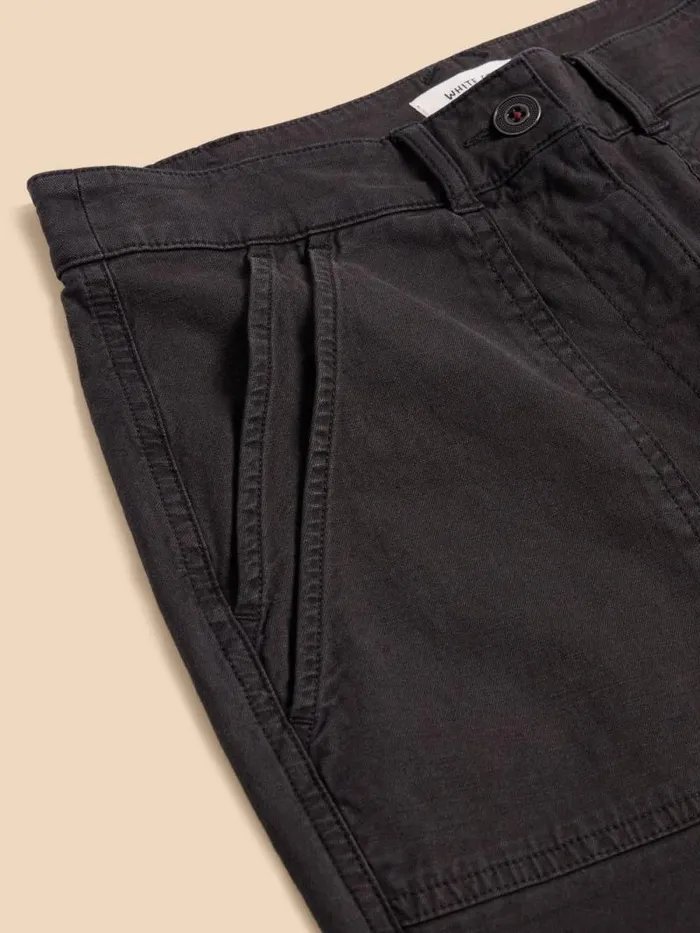 Women Twister Chino Trouser Pure Black White Stuff Trousers Women Twister Chino Trouser Pure Black White Stuff Trousers