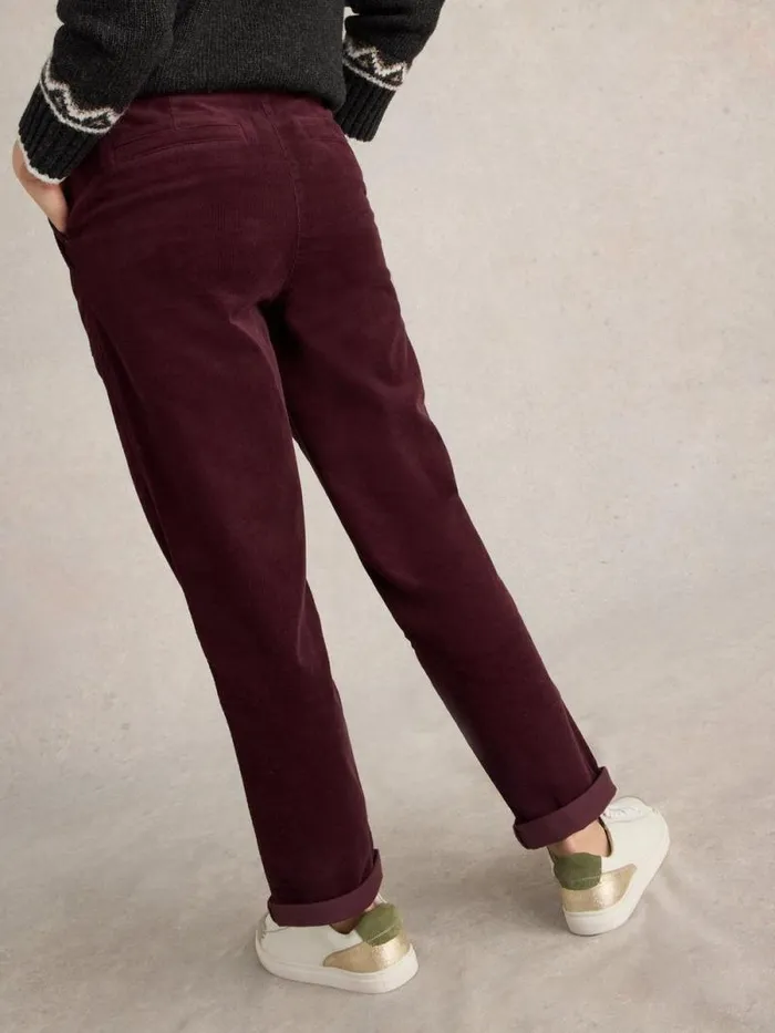 Women Twister Full Length Cord Trouser Mid Plum White Stuff Trousers Women Twister Full Length Cord Trouser Mid Plum White Stuff Trousers