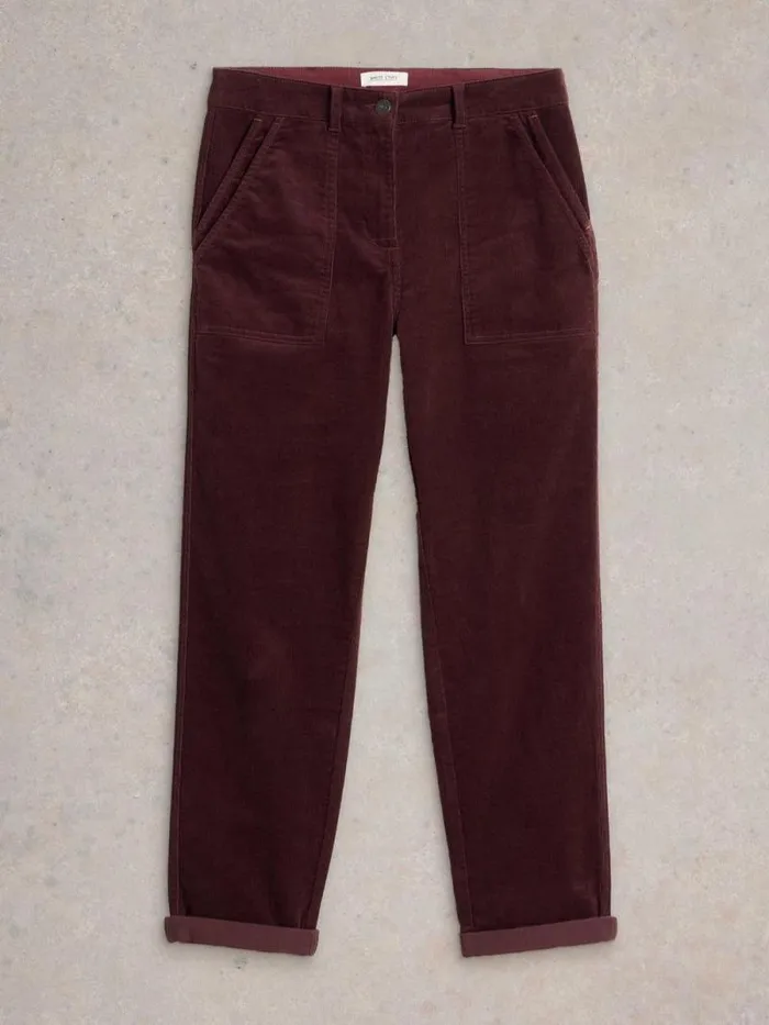 Women Twister Full Length Cord Trouser Mid Plum White Stuff Trousers Women Twister Full Length Cord Trouser Mid Plum White Stuff Trousers