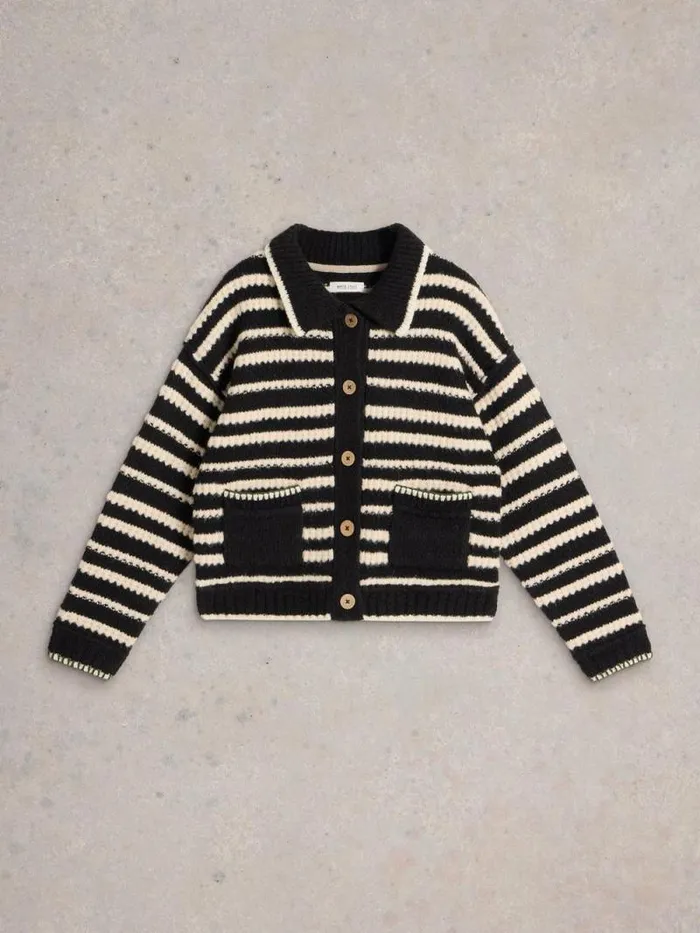 Women TYLER CARDI Black Multi White Stuff Knitwear Women TYLER CARDI Black Multi White Stuff Knitwear