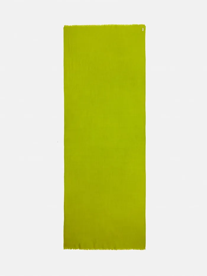 Women Wool Silk Pashmina Lime Jigsaw Ponchos and Scarves