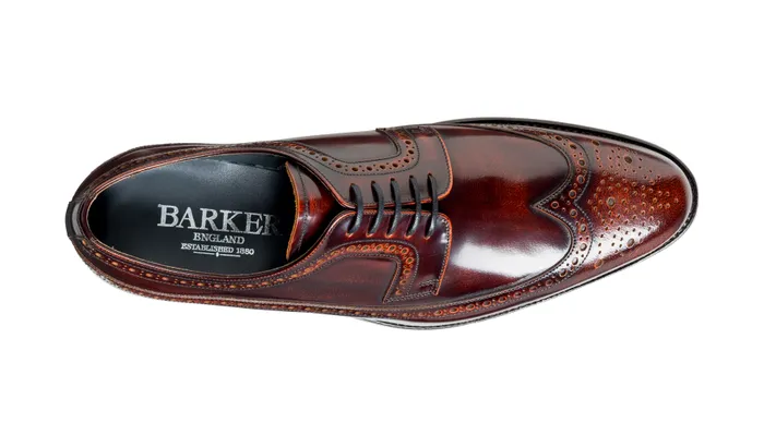 Woodbridge 8211 Brandy HiShine Men Barker Shoes Wedding Shoes