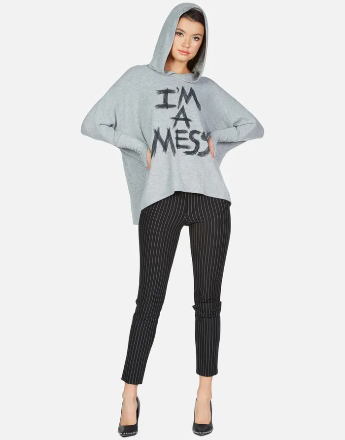 X Wilma X I039m A Mess Heather Grey Women039s Lauren Moshi Hoodies