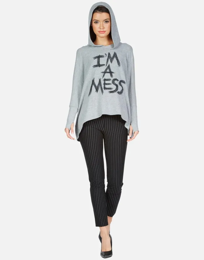 X Wilma X I039m A Mess Heather Grey Women039s Lauren Moshi Hoodies