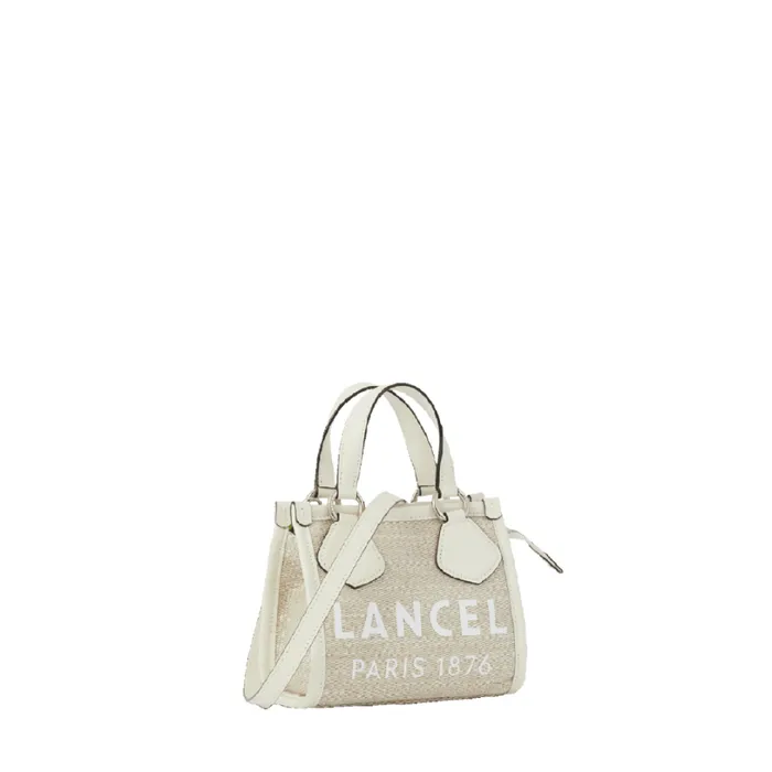 Zipped Mini Tote Naturalwhite Women Lancel Hand Bags Zipped Mini Tote Naturalwhite Women Lancel Hand Bags